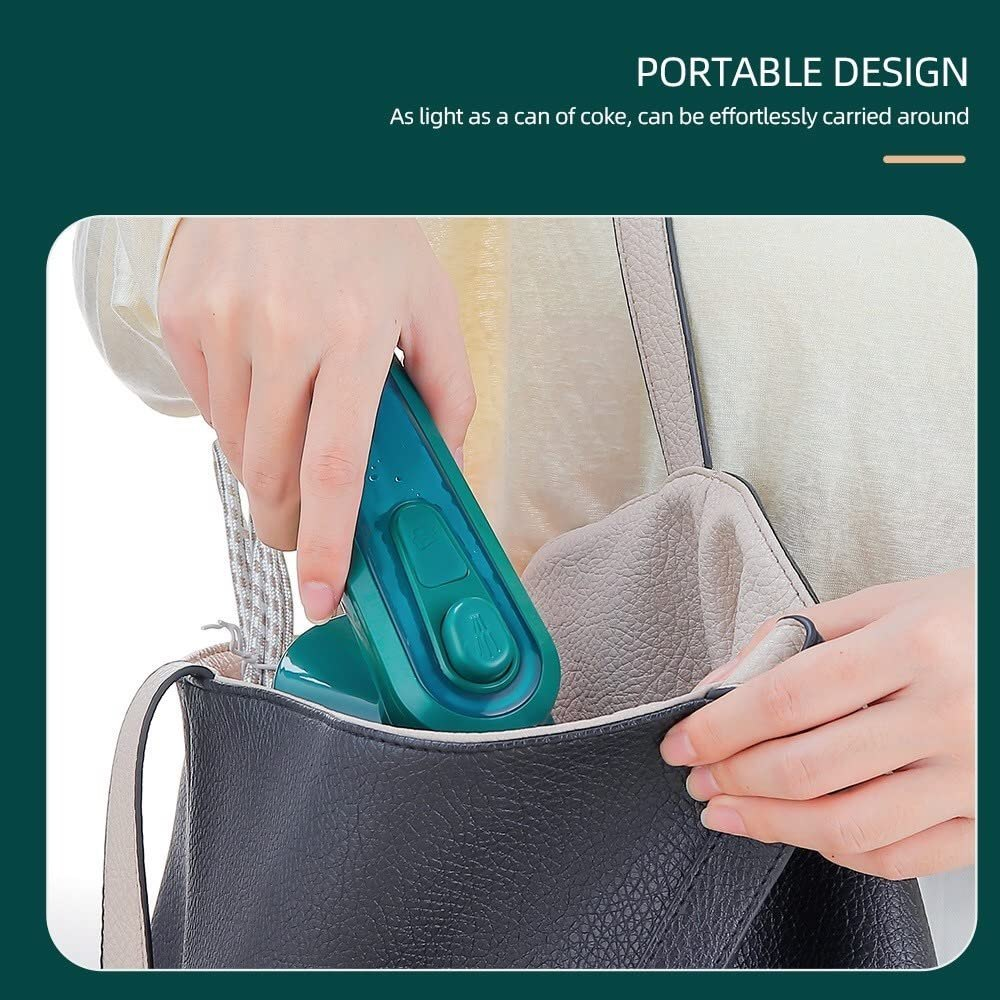 Portable Handheld Mini Steam Iron | Fast Garment Steamer for Clothes | Travel Ironing Machine