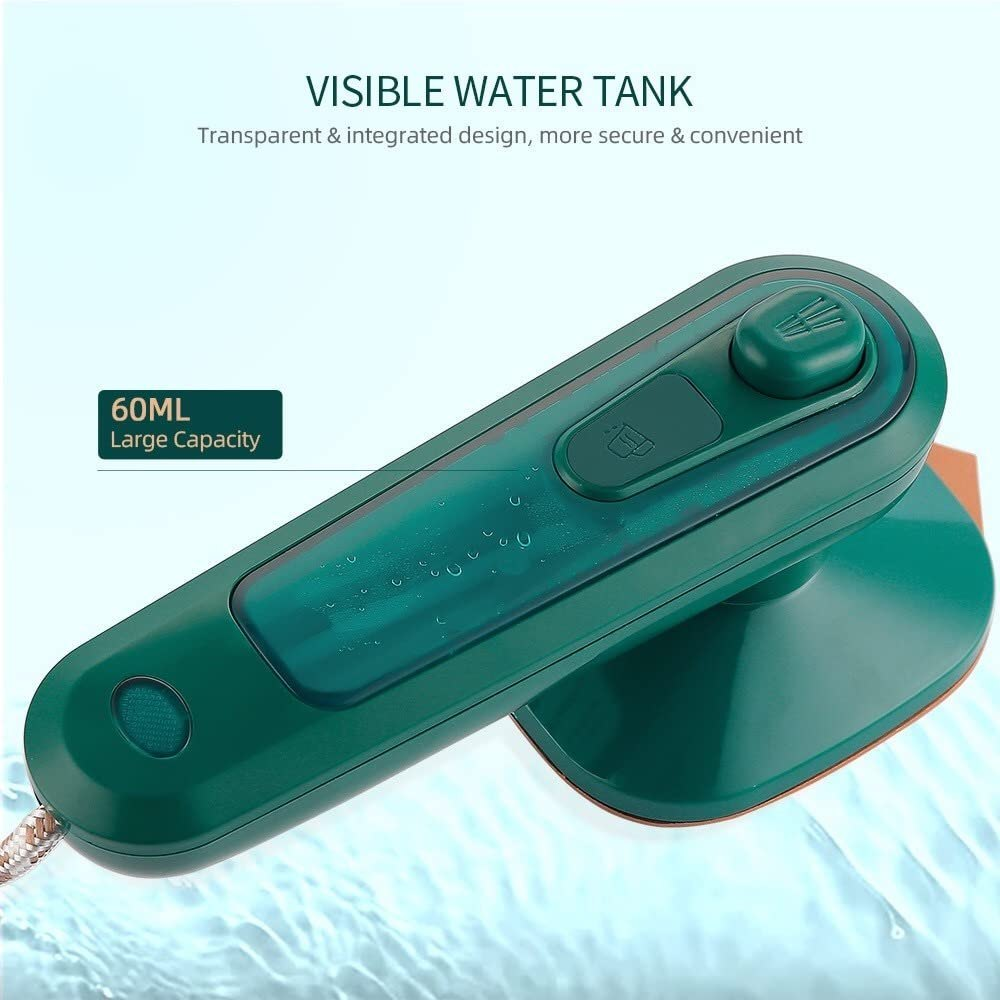 Portable Handheld Mini Steam Iron | Fast Garment Steamer for Clothes | Travel Ironing Machine