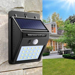 Wireless LED Solar Outdoor Lights with Dark Detect Motion Sensor, On/Off Button